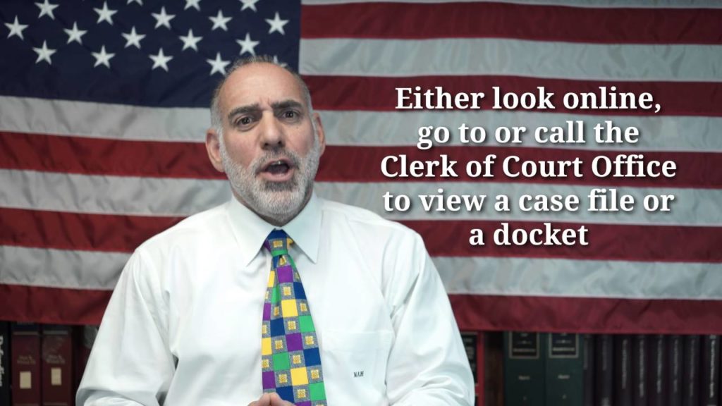 How can I find out what’s going on in a pending Criminal Case? (87) Michael A Haber