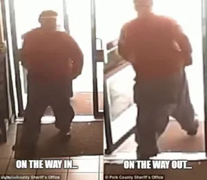 Man is caught both on Video and by an Undercover Cop who watched him as he Stole 15 Cans of Motor Oil and 30 DVDs from a 7-11