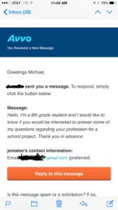 The Privilege of being able to occasionally Help Kids is a Collateral Benefit of time spent Answering Questions on AVVO.com ~