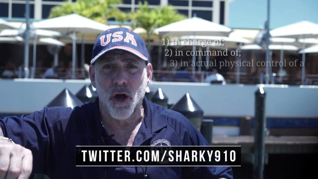 97) Do I have to be “Captaining” (at the helm) a boat to get a BUI? - Michael A Haber Miami Lawyer