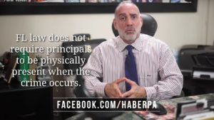 (132) What is the "Principal Theory" in Criminal Law? Michael A Haber Miami Criminal Defense Lawyer